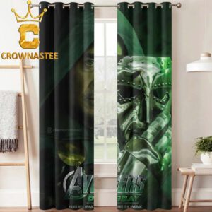 Avengers Doomsday Tony Stark December 2026 Home Decor Window Curtain