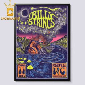 Billy Strings Asheville Civic Center 2026 Asheville NC February Home Decor Poster Canvas