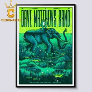 Dave Matthews Band Ruoff Music Center 2026 Noblesville IN June 26th 27th Home Decor Poster Canvas