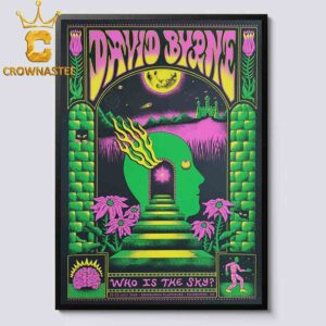 David Byrne Edinburg Playhouse 2026 Edinburg UK July 20th To 22th Home Decor Poster Canvas