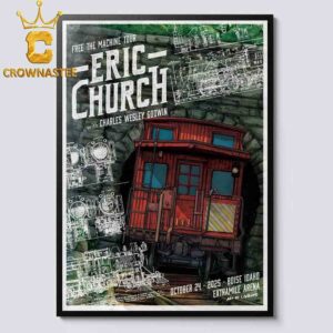 Eric Church Extramile Arena Boise Idaho 2025 October 24th Home Decor Poster Canvas