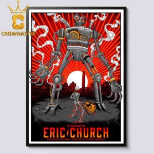 Eric Church The Athem 2026 Washington DC January 22nd Home Decor Poster Canvas