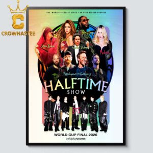 FIFA World Cup Final 2026 Halftime Show BTS Madonna Shakira Burna Boy Justin Bieber Post Malone Home Decor Poster Canvas