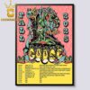 Umphrey’s McGee Indiana Wisconsin Michigan 2025 August Home Decor Poster Canvas