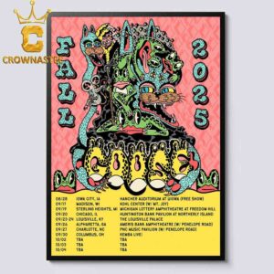 Goose The Band 2025 Fall Tour Dates Home Decor Poster Canvas