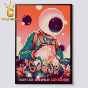 Goose The Band Grand Rapids MI 2025 GLC Live at 20 Monroe February 14th Red Verion Home Decor Poster Canvas