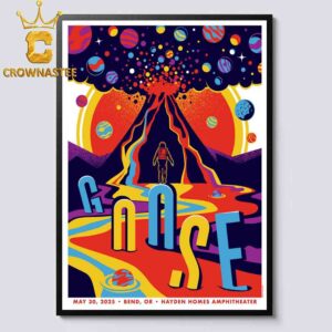 Goose The Band Hayden Homes Amphittheater 2025 Bend OR May 30th Home Decor Poster Canvas