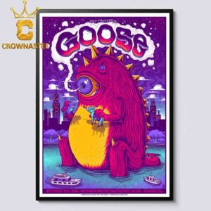 Goose The Band Huntington Bank Pavilion At Northerly Island 2025 Chicago IL October 20th Home Decor Poster Canvas