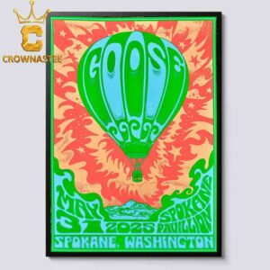Goose The Band Spokane Pavilion 2025 Washington May 31st Home Decor Poster Canvas