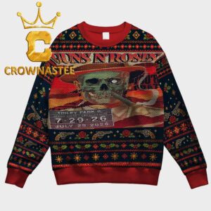Guns N’ Roses Credit Union 1 Amphitheatre 2026  Tinley Park IL July 29th Christmas Ugly Sweater