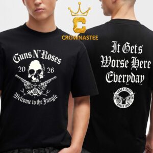 Guns N’ Roses Welcome To the Jungle 2026 Tour Two Sided T-Shirt