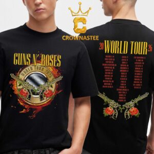 Guns N’ Roses World Tour Dates 2026 Admat Two Sided T-Shirt