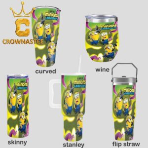 Illumination’s Minions And Monsters Movie 2026 Wine Stanley Flip Straw Cup Tumbler