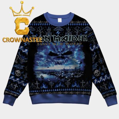 Iron Maiden Brave New World Album Christmas Ugly Sweater