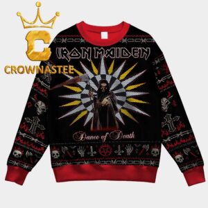 Iron Maiden Dance Of Death Album Christmas Ugly Sweater