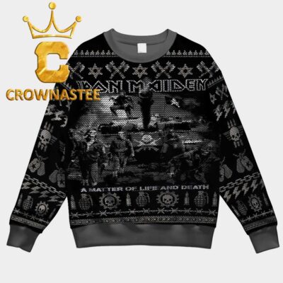 Iron Maiden Matter of Life Or Death Album Christmas Ugly Sweater