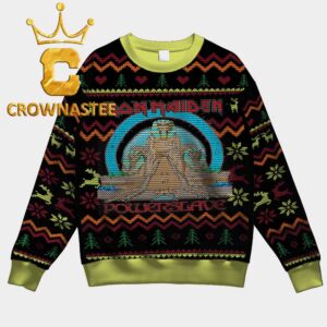 Iron Maiden Powerslave Album Christmas Ugly Sweater