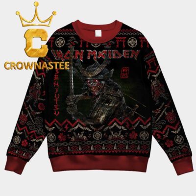 Iron Maiden Senjutsu Album Christmas Ugly Sweater