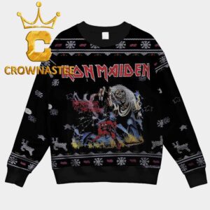 Iron Maiden The Number Of The Beast Eddie Christmas Ugly Sweater