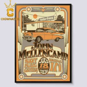 John Mellencamp Ruoff Music Center 2026 Noblesville IN Home Decor Poster Canvas
