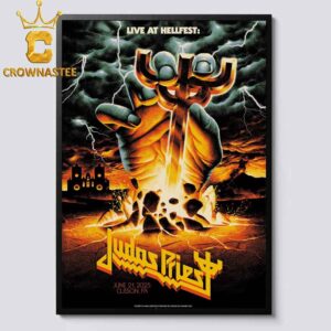 Judas Priest Hellfest 2025 Clisson France Home Decor Poster Canvas