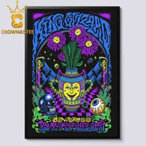King Gizzard And The Lizard Wizard Bonnaroo Festival Great Stage Park 2025 Manchester TN June 12 To 15 Home Decor Poster Canvas