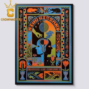 King Gizzard And The Lizard Wizard Ford Amphitheater 2025 Colorado Springs CO August 8th Home Decor Poster Canvas
