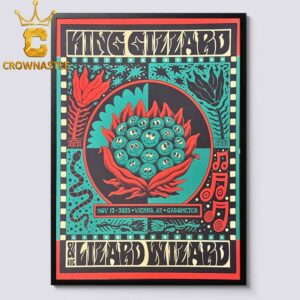 King Gizzard And The Lizard Wizard Gasometer 2025 Vienna AT November 12th Home Decor Poster Canvas