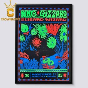 King Gizzard And The Lizard Wizard SaSaZu 2025 Prague CZ November 11th Home Decor Poster Canvas