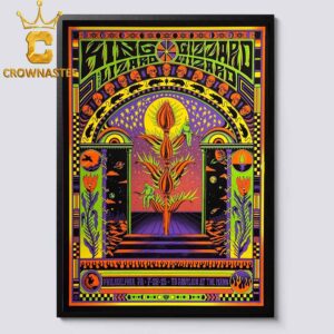 King Gizzard And The Lizard Wizard TD Pavilion at the Mann 2025 Philadelphia PA July 28th Home Decor Poster Canvas