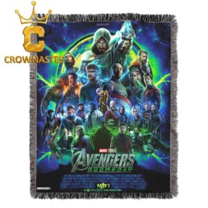 Marvel Studio Avengers Iron Man Doomsday December 2026 Hooded Fleece Woven Blanket Tapestry