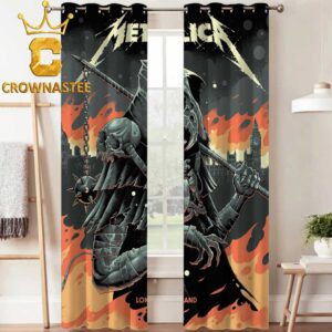 Metallica London Stadium 2026 England Night 2 July 5th M72 World Tour Home Decor Window Curtain