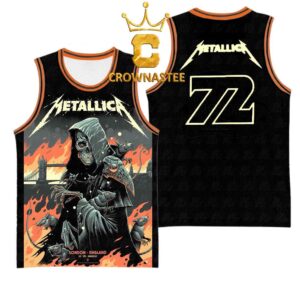 Metallica London Stadium England 2026 July 3rd Limited Pop Up Basketball Jersey