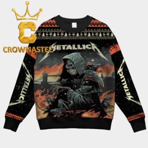 Metallica London Stadium England 2026 July 3rd Limited Pop Up Christmas Ugly Sweater