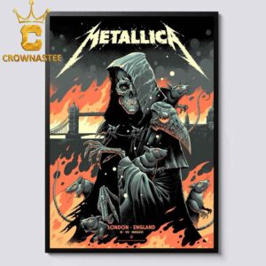 Metallica London Stadium England 2026 July 3rd Limited Pop Up Home Decor Poster Canvas