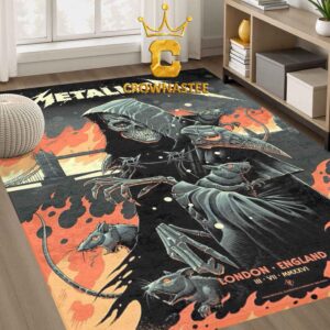 Metallica London Stadium England 2026 July 3rd Limited Pop Up Home Decor Rug Carpet