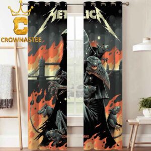 Metallica London Stadium England 2026 July 3rd Limited Pop Up Home Decor Window Curtain