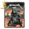 Metallica London Stadium England 2026 Limited Pop Up Hooded Fleece Woven Blanket Tapestry