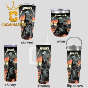 Metallica London Stadium England 2026 July 3rd Limited Pop Up Wine Stanley Flip Straw Cup Tumbler