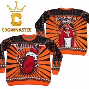 Metallica St Anger Some Kind Of Santa Christmas Ugly Sweater