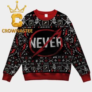 Metallica Through The Never Album Christmas Ugly Sweater