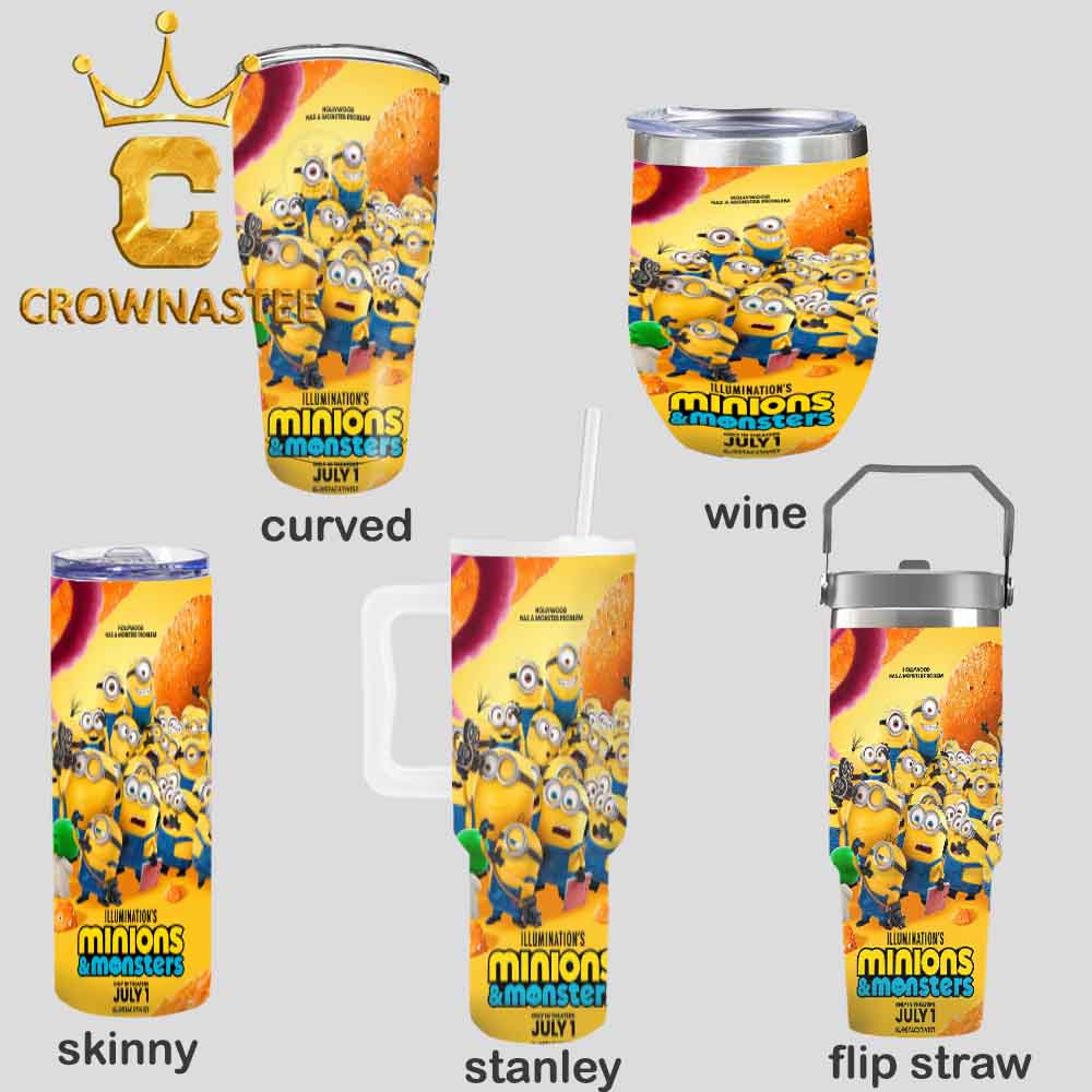 Minions And Monsters 2026 Hollywood Has A Monster Problem Wine Stanley Flip Straw Cup Tumbler Minions And Monsters 2026 Hollywood Has A Monster Problem Wine Stanley Flip Straw Cup Tumbler