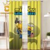 Minions And Monsters 2026 Movie Illumination Home Decor Window Curtain