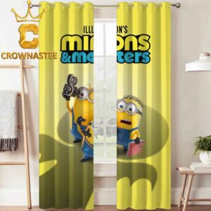 Minions And Monsters 2026 Movie Illumination Home Decor Window Curtain