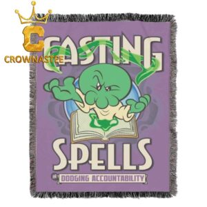 Minions And Monsters Movie 2026 Casting Spells Hooded Fleece Woven Blanket Tapestry
