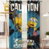 Minions And Monsters 2026 Movie Illumination Home Decor Window Curtain