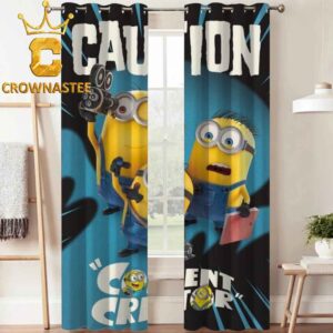 Minions And Monsters 2026 Movie Illumination Home Decor Window Curtain