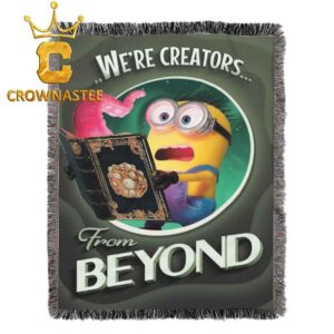 Minions And Monsters Movie 2026 Creatures From Beyond Hooded Fleece Woven Blanket Tapestry