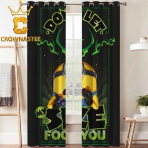 Minions And Monsters Movie 2026 Don’t Let My Size Fool Home Decor Window Curtain
