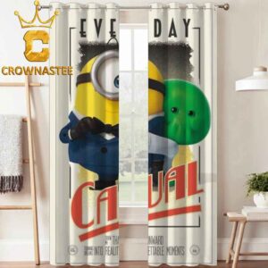 Minions And Monsters Movie 2026 Everyday Casual Home Decor Window Curtain
